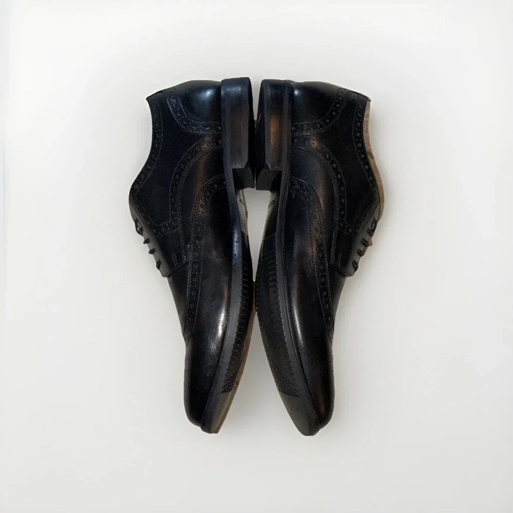 Rockport Walkability Wing‎ Tip Oxford Mens 15M Black Leather Dress Shoes M77061